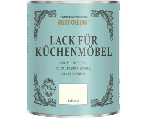 Rust-Oleum® Küchenmöbellack Kalkweiß 750 ml Dose Rust-Oleum Lack für Küchenmöbel in Kalkweiß, dauerhaftes und schmutzabweisendes Finish, zertifiziert spielzeugsicher.