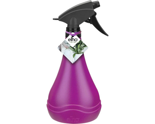 Lila elho Pflanzensprüher aus Kunststoff mit verstellbarer Düse.