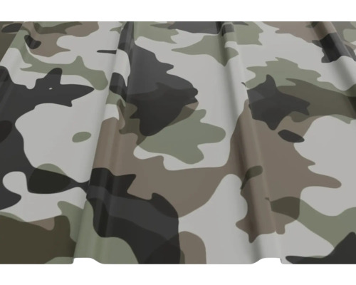 Profilblech mit Tarnmuster für Dach und Wand