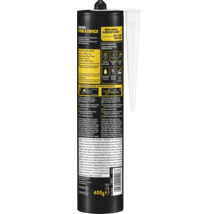 Pattex Kleben statt Bohren Stark und Einfach Montagekleber in der 400 Gramm Kartusche mit weißer Dosierdüse.