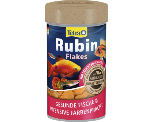 Flockenfutter Tetra Rubin 100 ml Tetra Rubin Flakes Fischfutter für Aquarienfische in einer Dose mit Deckel. Natürliche Inhaltsstoffe für gesunde Fische und intensive Farben.