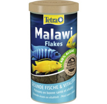 Tetra Malawi Flakes Fischfutter für Malawi Buntbarsche mit 40 Prozent Algenanteil und natürlichen Inhaltsstoffen.