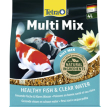 Tetra Logo, Tetra Pond Multi Mix Fischfutter 4 in 1, 4 Liter, hergestellt in Deutschland, natürliche Inhaltsstoffe, für gesunde Fische.