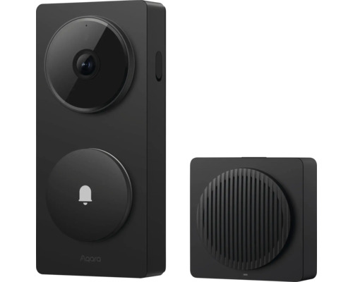 Aqara Smart Video-Türklingel mit Kamera und Innengong, Kunststoff, schwarz