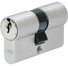 ABUS Profil-Doppelzylinder aus Metall für Türen mit Schließbart. ABUS Logo.
