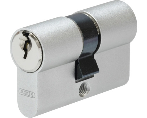 ABUS Profil-Doppelzylinder aus Metall für Türen mit Schließbart. ABUS Logo.