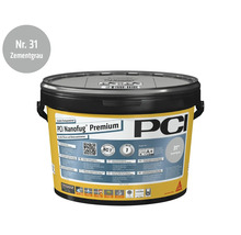 PCI Nanofug Premium Variabler Flexfugenmörtel, Farbe Nummer 31 Zementgrau, im Eimer.