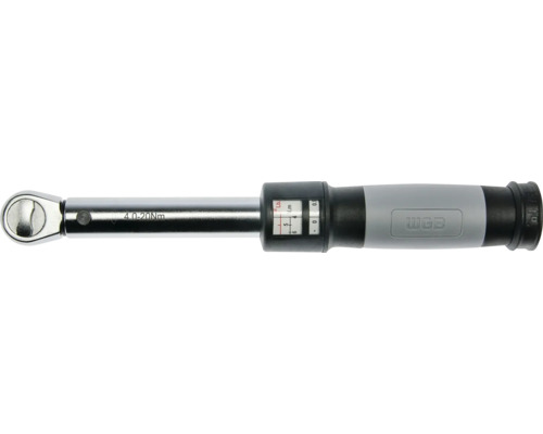 Drehmomentschlüssel von WGB mit einem Messbereich von 4 bis 20 Newtonmeter und umschaltbarer Knarre.