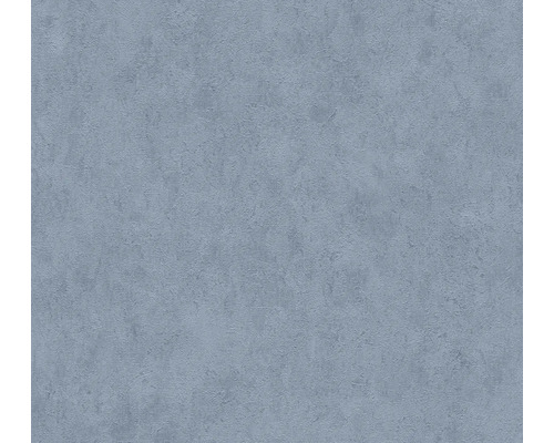 Vliestapete mit feiner Putzstruktur in Blau.