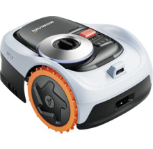 Segway Navimow Mähroboter mit Allradantrieb, Kamera-Navigation und geländegängigen Rädern.