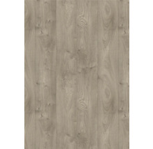 Laminatboden mit natürlicher Holzmaserung und sichtbaren Astlöchern in Dielenoptik.