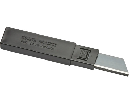 Spenderbox mit Ersatzklingen für Cuttermesser inklusive Push-Mechanismus