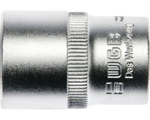WGB Steckschlüsseleinsatz aus Metall mit Riffelung.