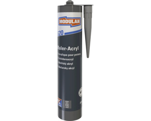 Modulan 620 Maler-Acryl grau 300 Milliliter Kartusche mit Düse, sehr emissionsarm.