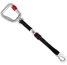 curli Hunde-Sicherheitsgurt für das Auto, verstellbarer schwarzer Nylon-Gurt mit zwei Metall-Karabinern.