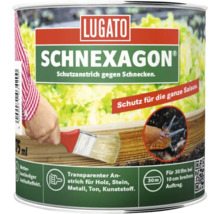LUGATO SCHNEXAGON, wetterbeständiger, transparenter Schutzanstrich gegen Schnecken für Holz, Stein, Metall, Ton und Kunststoff, für 30 Laufmeter.