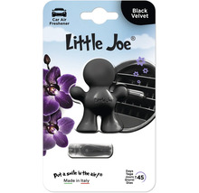Little Joe Auto-Lufterfrischer Black Velvet, schwarze 3D-Figur mit Clip für das Lüftungsgitter, hält circa 45 Tage.