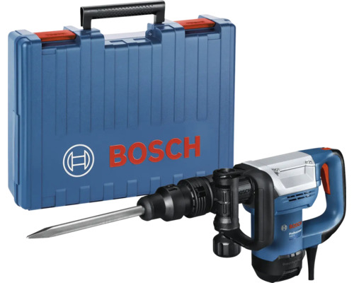 Bosch Professional Abbruchhammer mit Meißel und Transportkoffer.