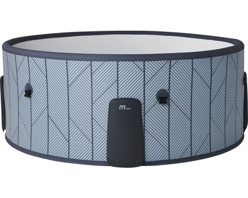 MSpa aufblasbarer Whirlpool rund mit geometrischem Muster und integriertem Steuergerät