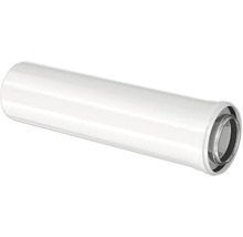 Weißes konzentrisches Abgasrohr für Brennwertthermen und Heizungssysteme.