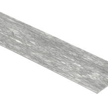 Sockelleiste mit Marmor-Dekor in Grau.