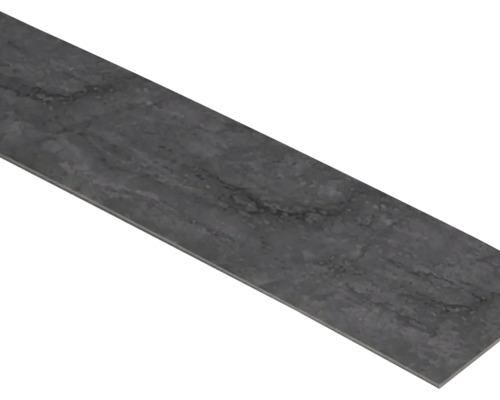 Dunkelgraues Bodenpaneel in Steinoptik mit strukturierter Oberfläche.