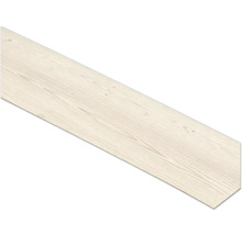 Bodenplanke in hellem Holzdekor mit feiner Maserung.
