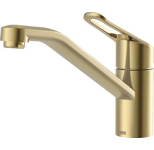 Lenz Einhebel-Küchenarmatur in Gold-Optik.