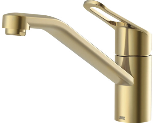 Lenz Einhebel-Küchenarmatur in Gold-Optik.