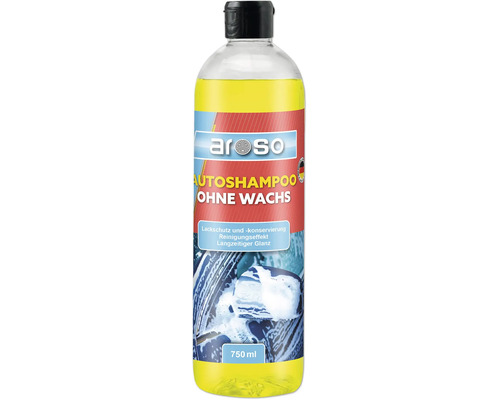 aroso Autoshampoo ohne Wachs, 750 Milliliter, für Lackschutz, Reinigung und langanhaltenden Glanz.