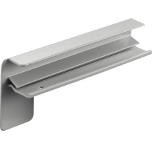 Wandanschlussprofil aus Aluminium für Nischensysteme, silberfarben.