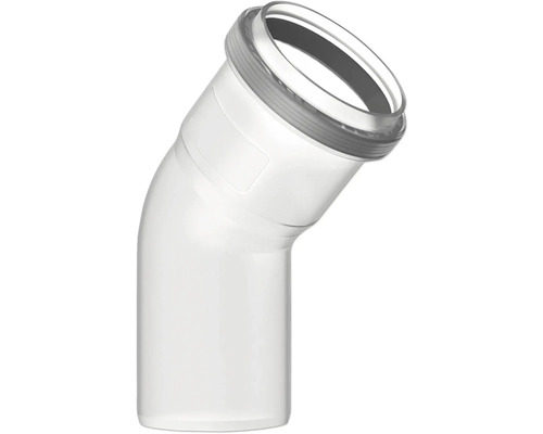 HT-Bogen 45 Grad aus Kunststoff für die Abwasserentsorgung.