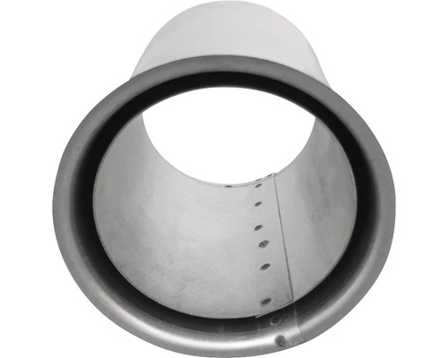 Pellet-Ofenrohr-Doppelwandfutter Bertrams Ø 100 mm blank silber Metallrohr mit Dichtung