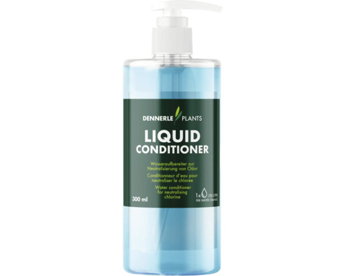 Dennerle Plants Wasseraufbereiter Liquid Conditioner zur Neutralisierung von Chlor für Aquarien, 300 Milliliter Pumpflasche.