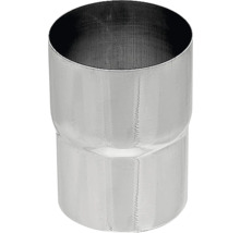 Rohrverbinder aus Edelstahl für Handläufe, zylindrische Form mit glänzender Oberfläche.