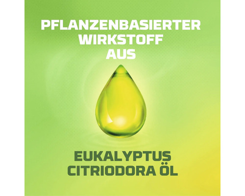 Pflanzenbasierter Wirkstoff aus Eukalyptus Citriodora Öl.