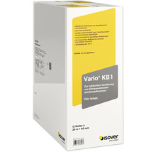 Isover Vario KB1 Klebeband Karton mit 12 Rollen zu 20 Meter mal 60 Millimeter für Dampfbremsen im Innenbereich.