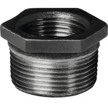 Reduzierstück aus Metall mit Innen- und Außengewinde sowie Sechskantkopf.