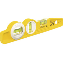 Stabila Wasserwaage Typ 81 SV REM W 360 Grad, 25 Zentimeter lang, aus Aluminium mit drei Libellen inklusive einer winkelverstellbaren Libelle.