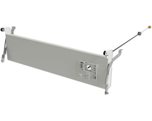 Rückwand für Schubladensystem mit Montagehalterungen und Zugseil.