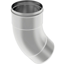 Rohrknie aus Metall, 45 Grad Bogen für Regenfallrohr.