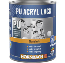 Hornbach Polyurethan-Acryl Lack Glanzlack, hochglänzend, extrem kratzfest und strapazierfähig, mit dem Umweltzeichen Blauer Engel.