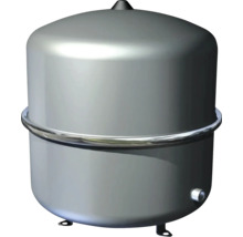 Membran-Druckausdehnungsgefäß aus Metall für Heizungsanlagen oder Trinkwassersysteme.