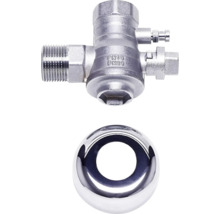 Druckminderer Nennweite 20 Nenndruck 16 aus Metall mit verchromter Rosette.