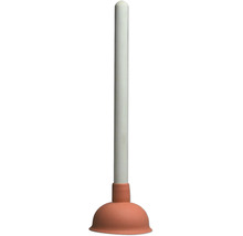 Pümpel mit Gummiglocke und Stiel zur mechanischen Abflussreinigung.