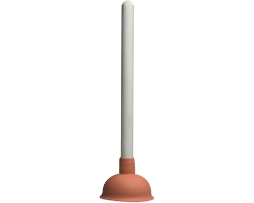 Pümpel mit Gummiglocke und Stiel zur mechanischen Abflussreinigung.