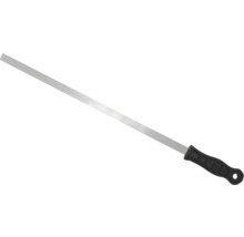 Dämmstoffmesser mit langer Metallklinge und schwarzem Kunststoffgriff.