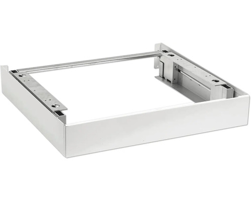 Metallauszugssystem für Schubladen mit weißer Frontblende.