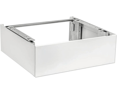 Weißer Schubladenrahmen aus Metall für den Möbelbau.