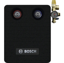Bosch Pumpengruppe mit zwei Thermometern und Sicherheitsgruppe inklusive Manometer.